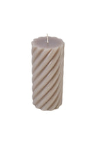 Maisey Swirl Pillar Candle 15Cm - Vintage - Magpie Style