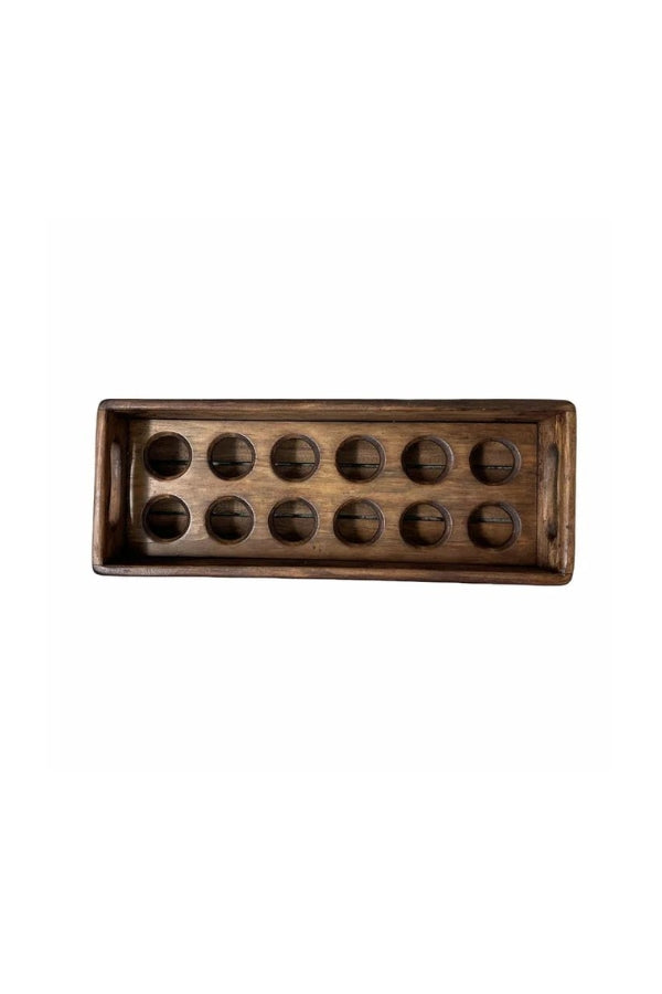 Wooden Vintage Egg Tray - 12 Egg - Magpie Style