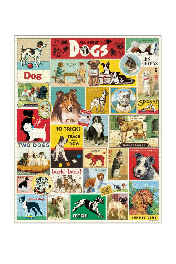 Dogs 1000 Piece Vintage Puzzle - Magpie Style