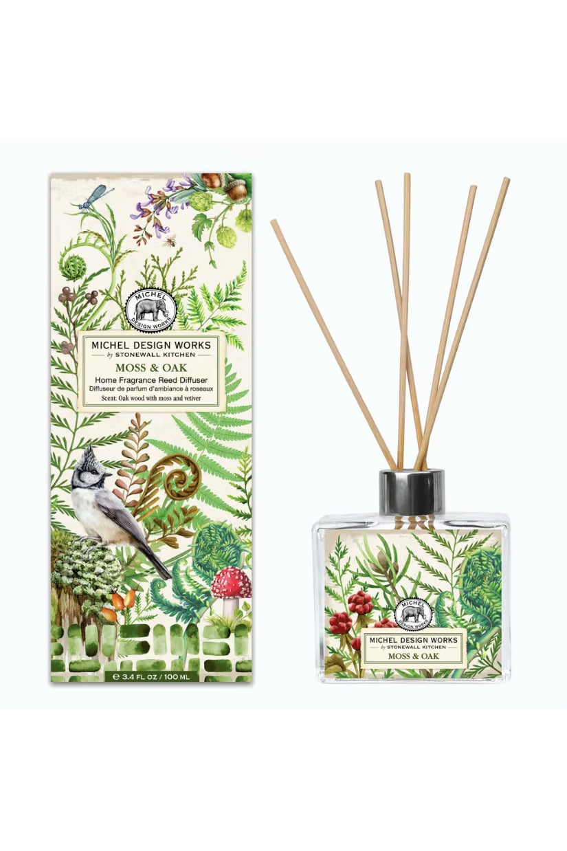 MICHEL DESIGN WORKS Reed Diffuser - Oak & Moss - Magpie Style