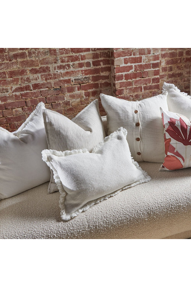 Chelsea Cushion - White 40x60cm - Magpie Style