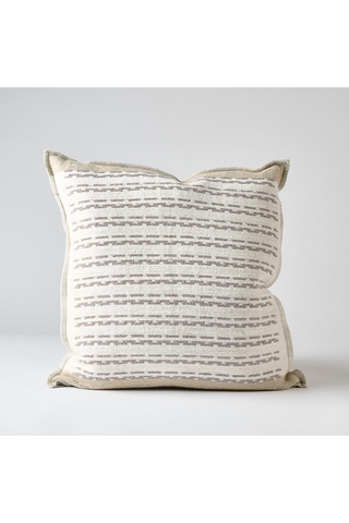 Hagen Cushion - Off White/Slate