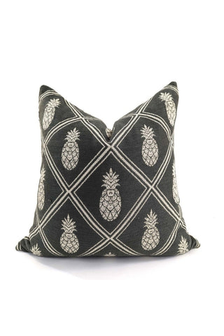 Pineapple Cushion - Black/Natural