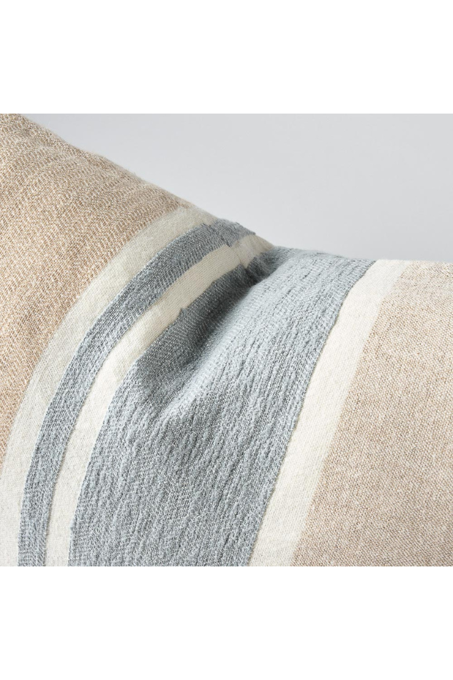 Magnus Linen Cushion - Natural/Blue - Magpie Style