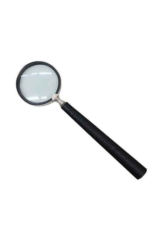 Magnifying Glass - Black Leather - Magpie Style