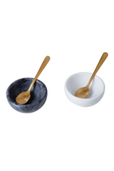 Marble Pinch Pot & Spoon (Set of 4)
