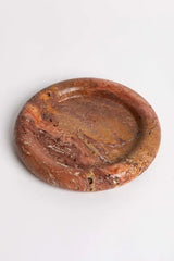 Bay Round Tray - Burnt Travertine