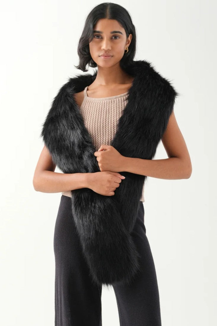 UNREAL FUR West End Scarf - Black - Magpie Style