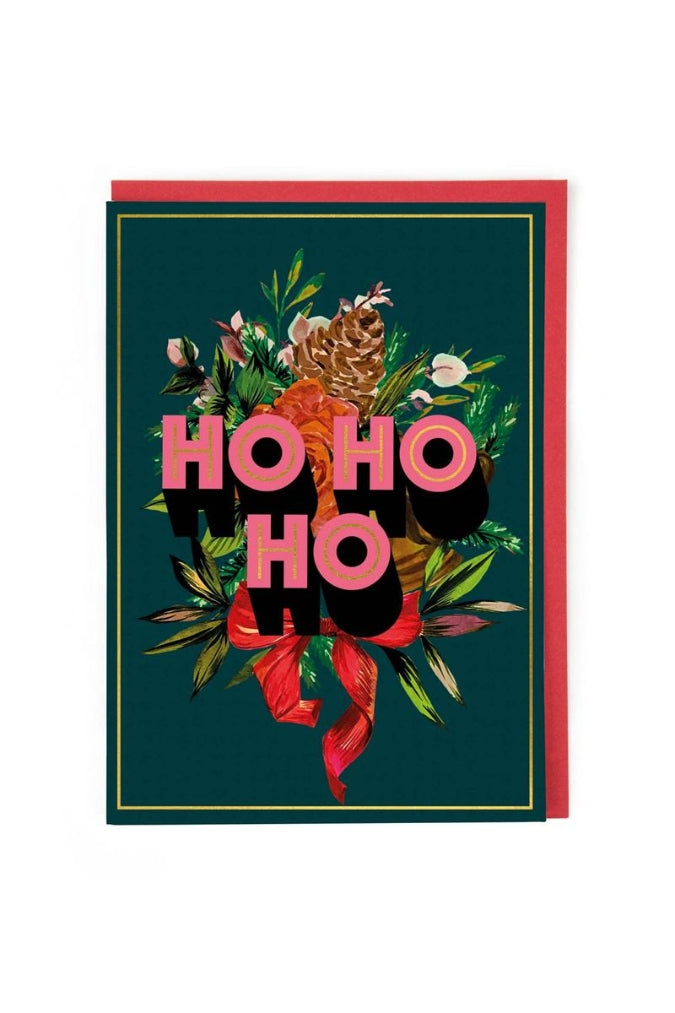Ho Ho Ho Christmas Card - Magpie Style