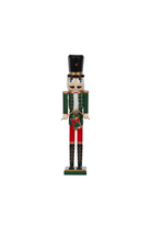 Wooden Nutcracker Drummer - Red/Green - Magpie Style