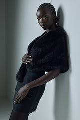 UNREAL FUR Yasmine Wrap - Black