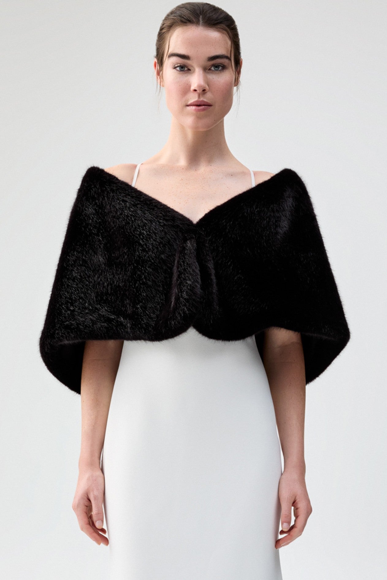 UNREAL FUR Yasmine Wrap - Black - Magpie Style