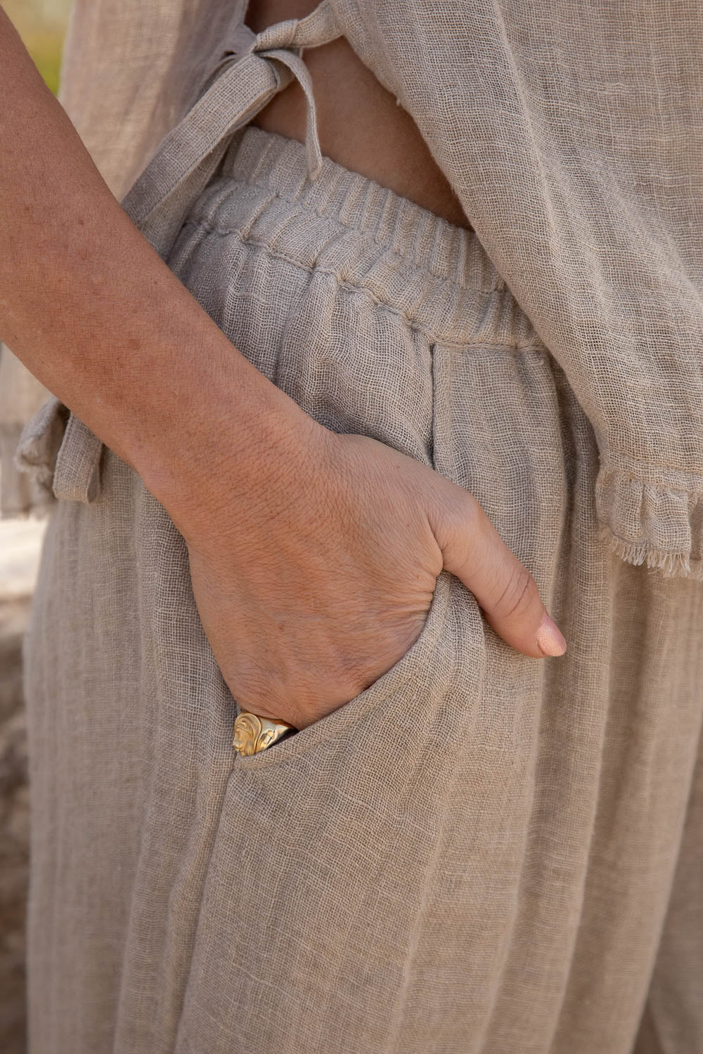 EADIE Arana Pant - Natural - Magpie Style