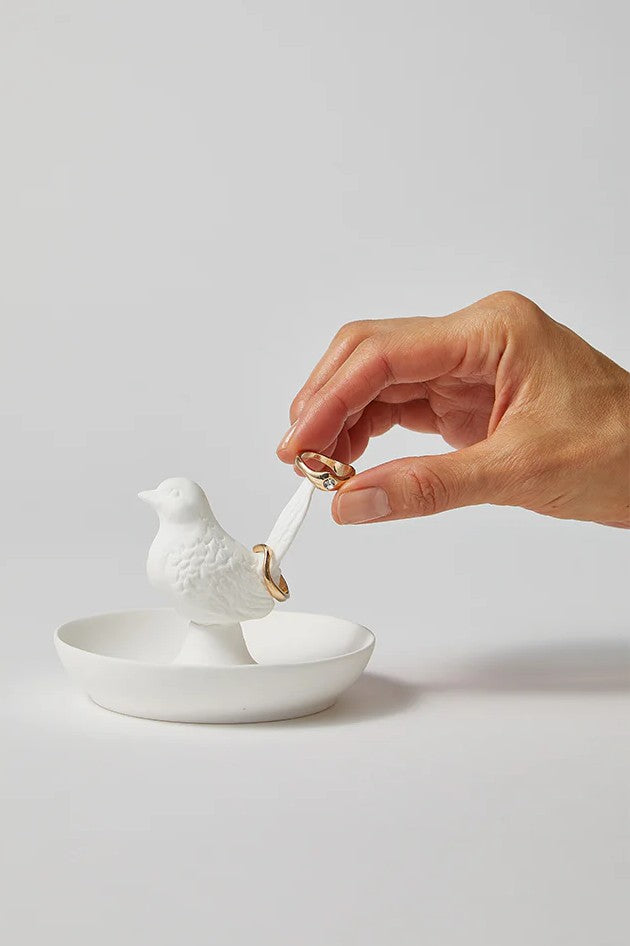 Frolicking Bird - Ring Dish - Magpie Style