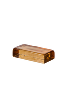 Bernard amber glass brick sculpture, sold individually