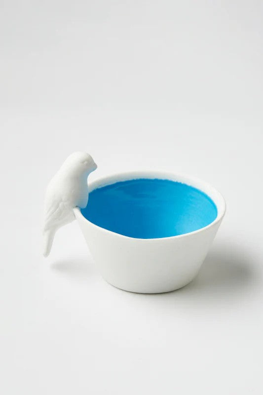 Sky Blue Bird Dish - Porcelain - Magpie Style