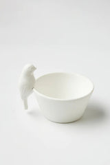 White Mini Bird Dish - Porcelain