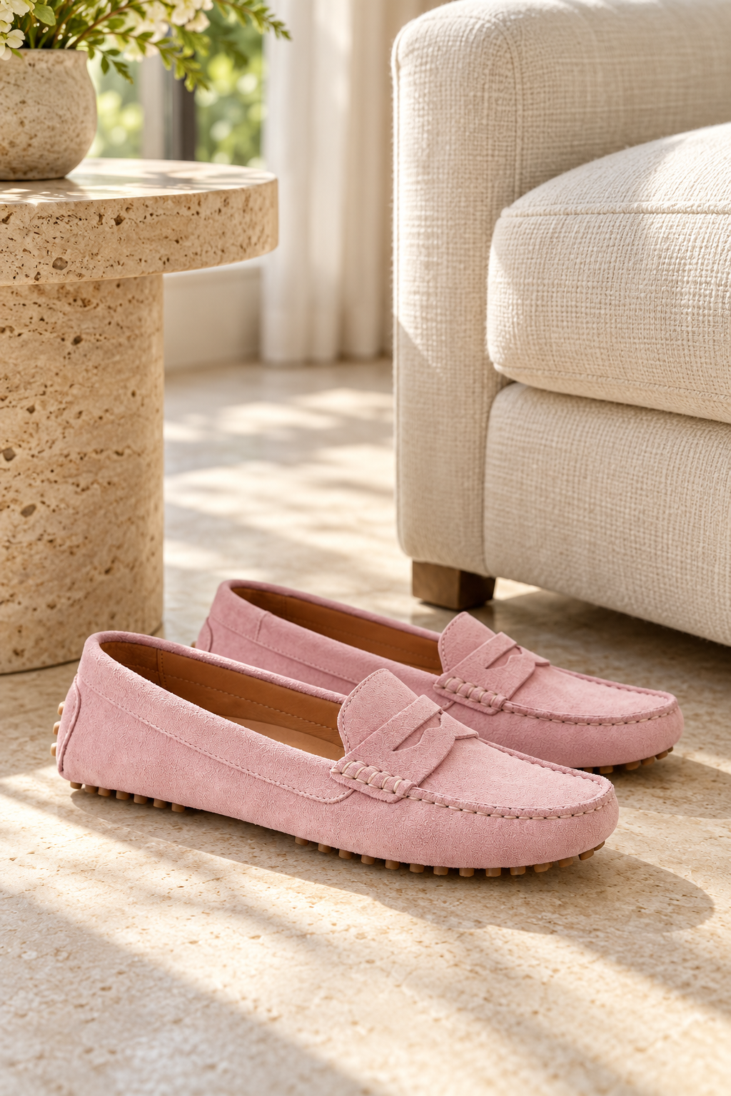 KATHRYN WILSON Avery Loafer - Blossom Suede - Magpie Style