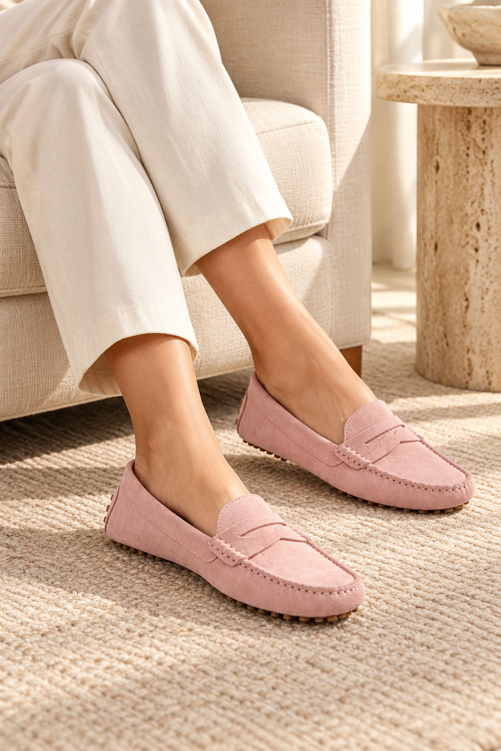 KATHRYN WILSON Avery Loafer - Blossom Suede - Magpie Style