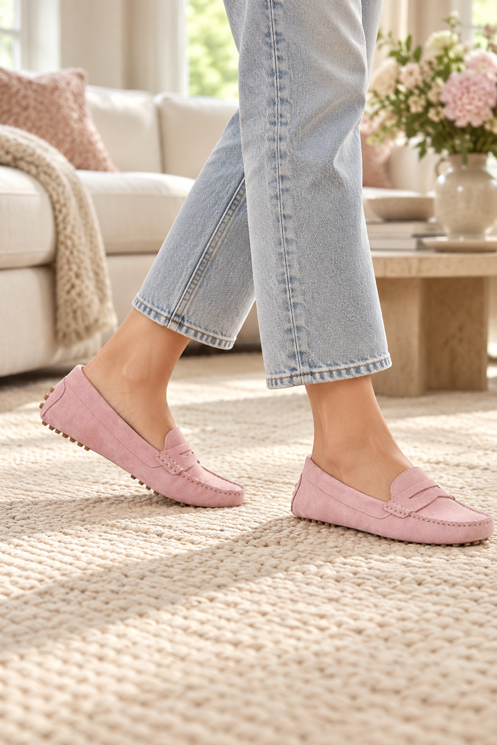 KATHRYN WILSON Avery Loafer - Blossom Suede - Magpie Style