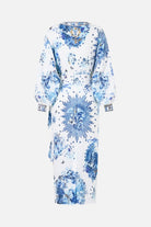 CAMILLA Wrap Midi Dress - The Porcelain Parlour - view 6