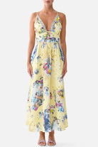 CAMILLA Waistband Dress with Tie Detail - Chinoiserie Child - view 1