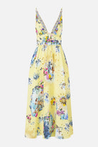 CAMILLA Waistband Dress with Tie Detail - Chinoiserie Child - view 3