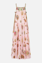 CAMILLA Long Tiered Dress with Bow Ties - Painted Prayers - view 3