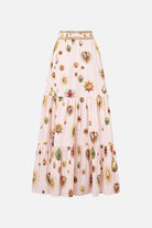 CAMILLA High Waisted Tiered Skirt - Painted Prayers - view 6