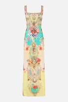CAMILLA Square Neck Beach Maxi Dress with Low Back - Painted Prayers - view 3