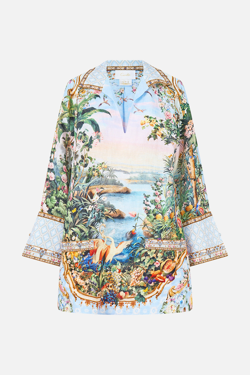CAMILLA Long Sleeve Tunic Dress - Sisi Society - view 3
