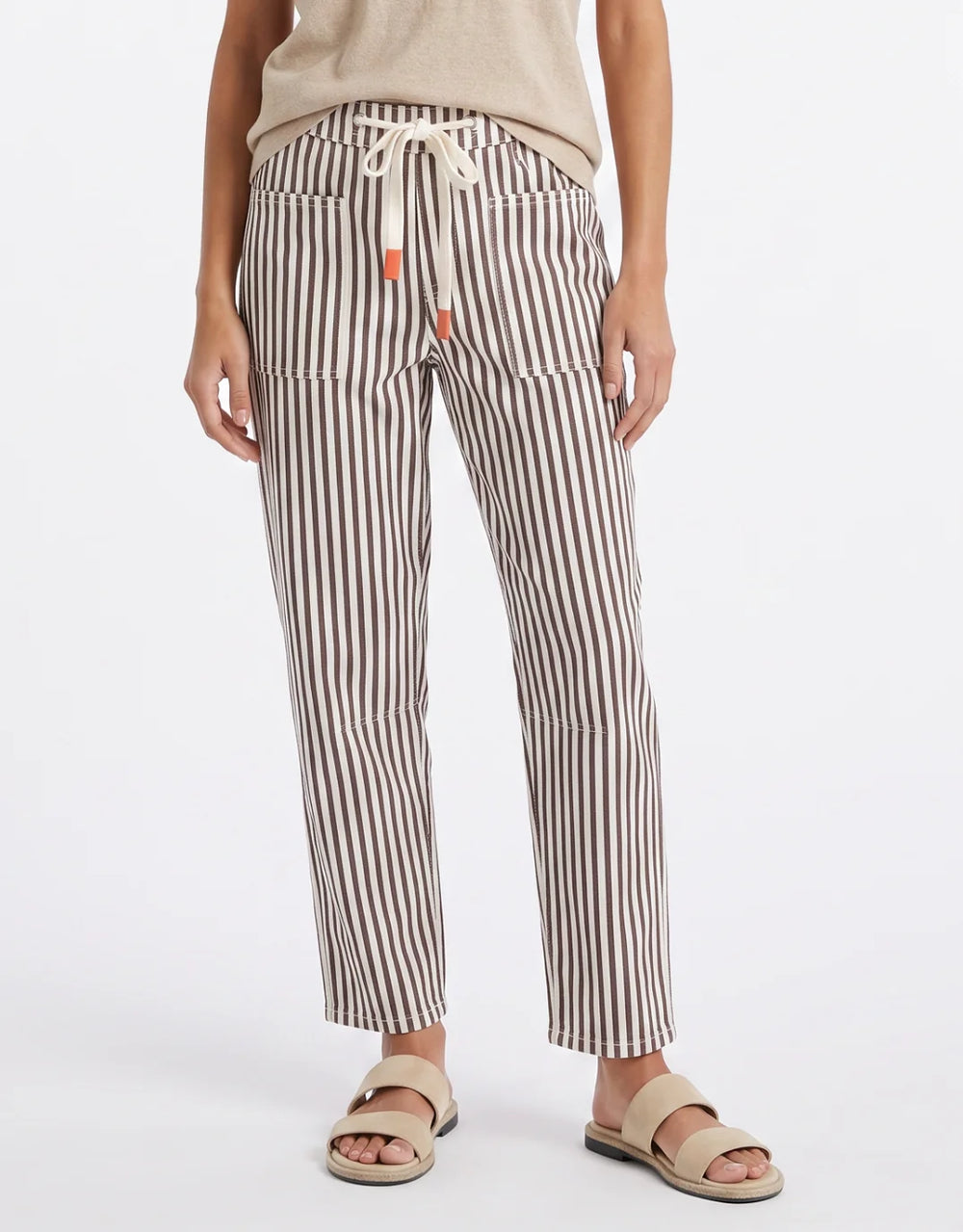 Carter Barrel Jean - Chocolate Stripe