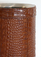 Croco Wine Cooler with Leather, alternate view