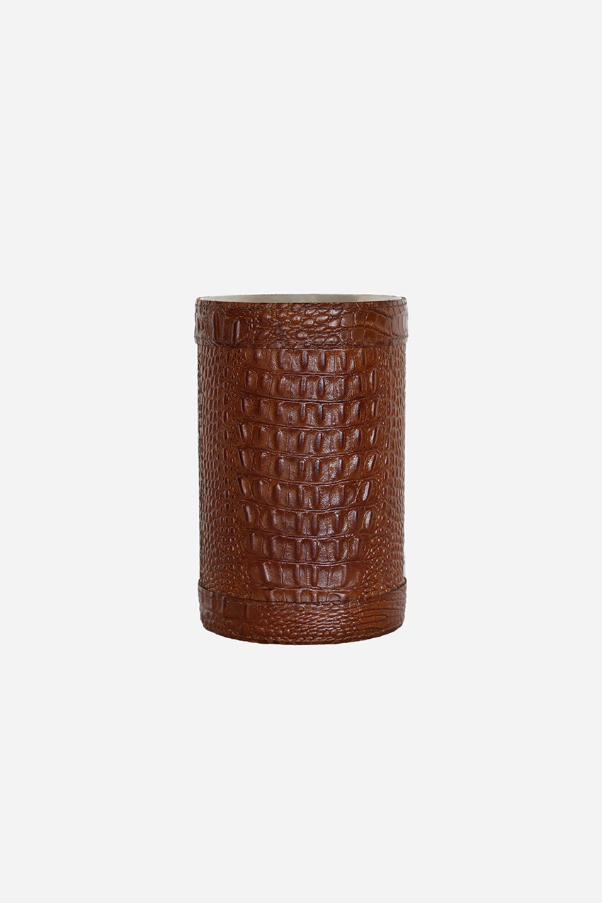 Croco Wine Cooler with Leather