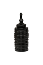 Ebony Vessel - Tall with Lid