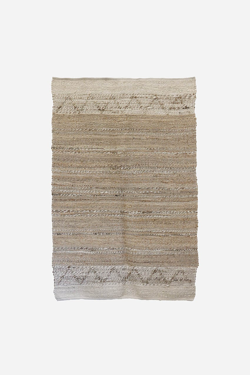 Loom Woven Rug - Earth & Ivory