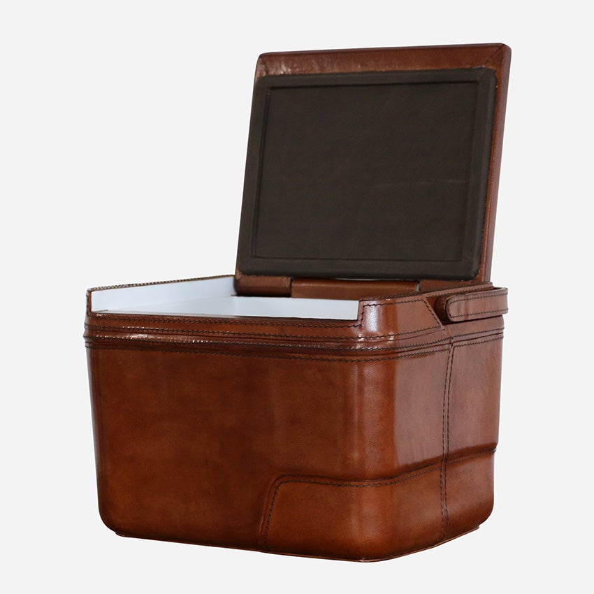 Ritz Leather Picnic/Cooler Case with Handle — additional view
