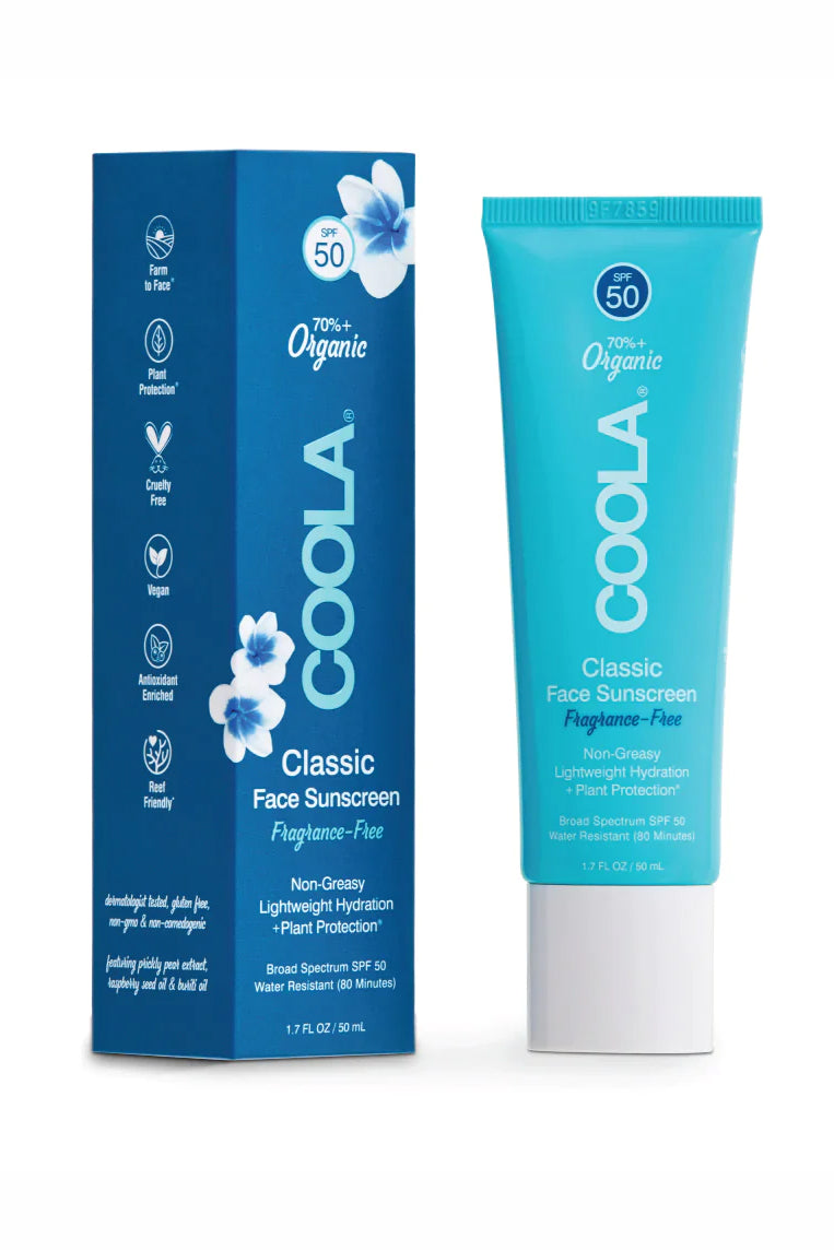 COOLA - Classic Face Sunscreen SPF 50 Fragrance Free - Magpie Style