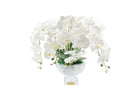 Cote Noire Tall White Orchid Centrepiece, Gold Badge, CPO01