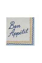 Bon Appetit Paper Napkins - Blue, Pack of 20