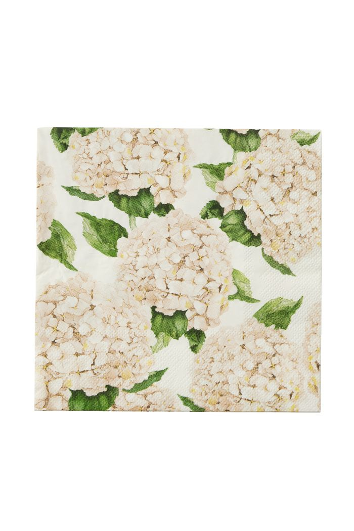 Hydrangea Paper Napkins - Ivory, Pack of 20