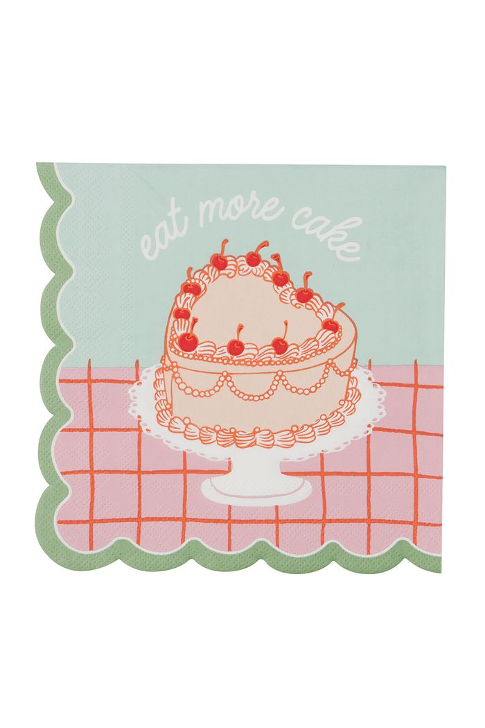 Buttercream Cake Paper Napkins - Pack of 20