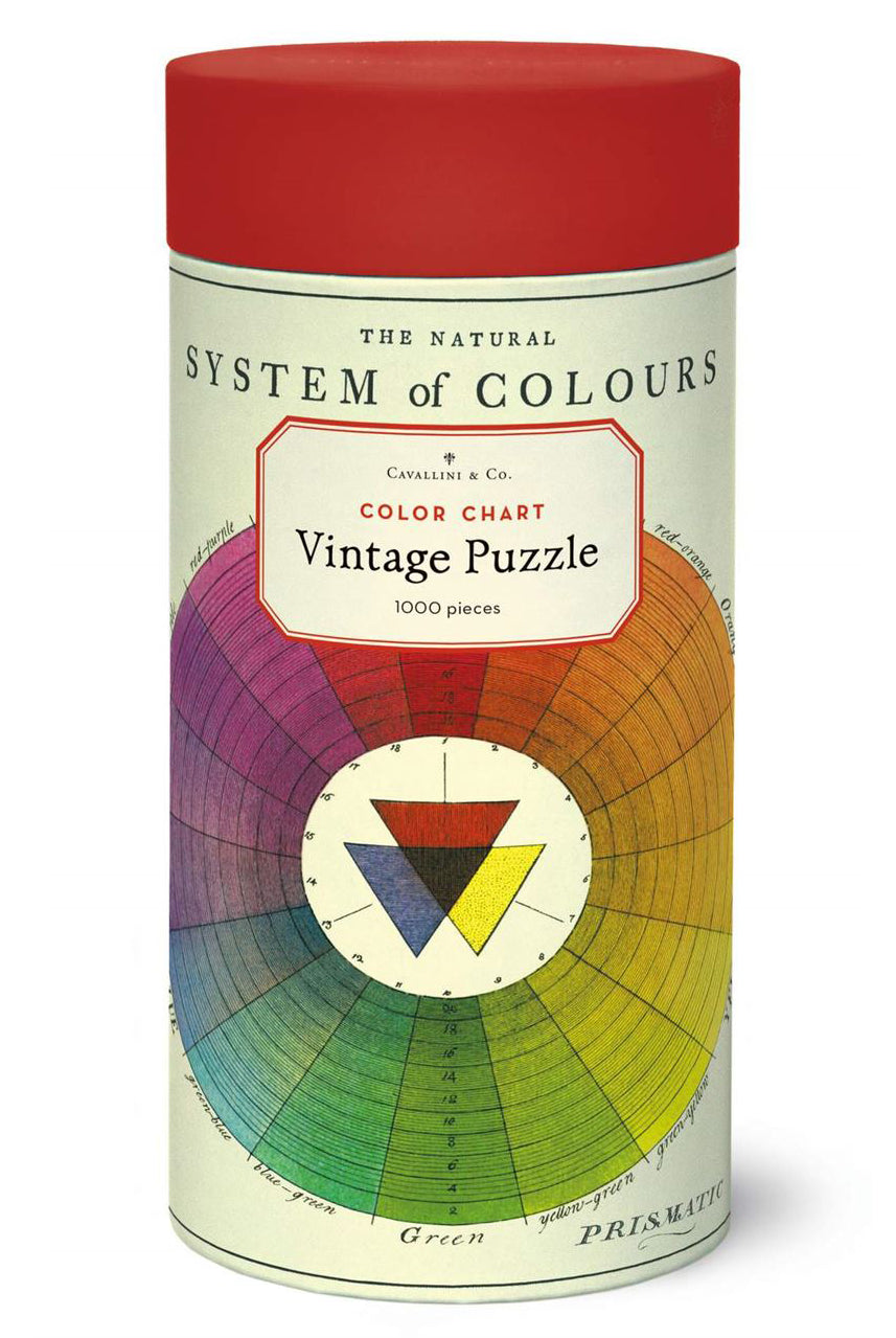 Cavallini & Co - System of Colours 1000 Piece Vintage Puzzle - Magpie Style