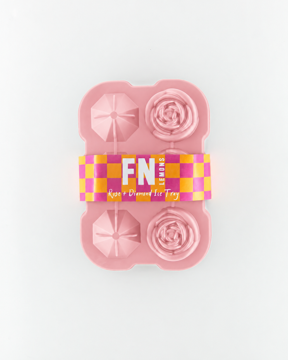 Rose + Diamond Ice Tray - Pink