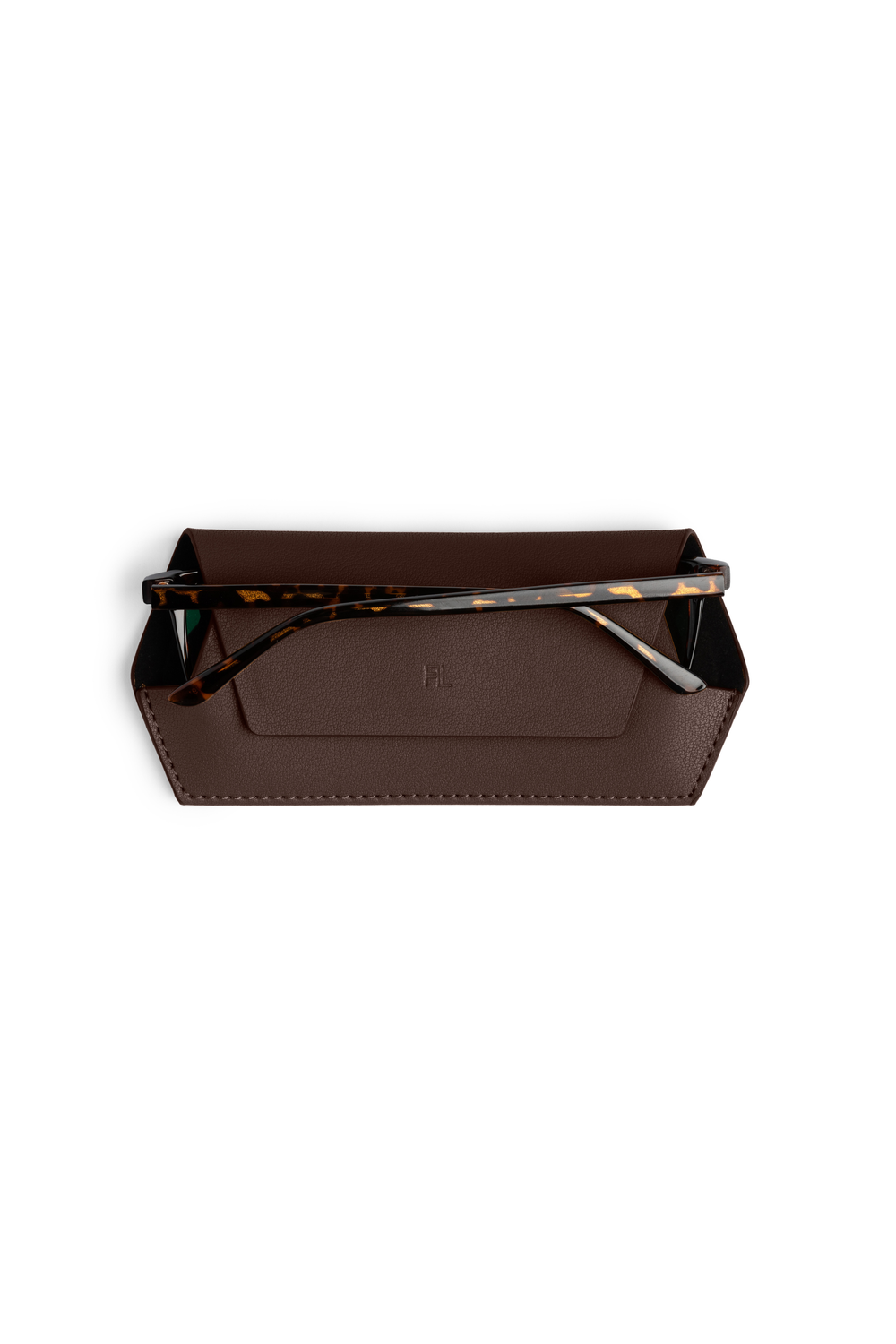Fox and Leo glasses case - Chocolate