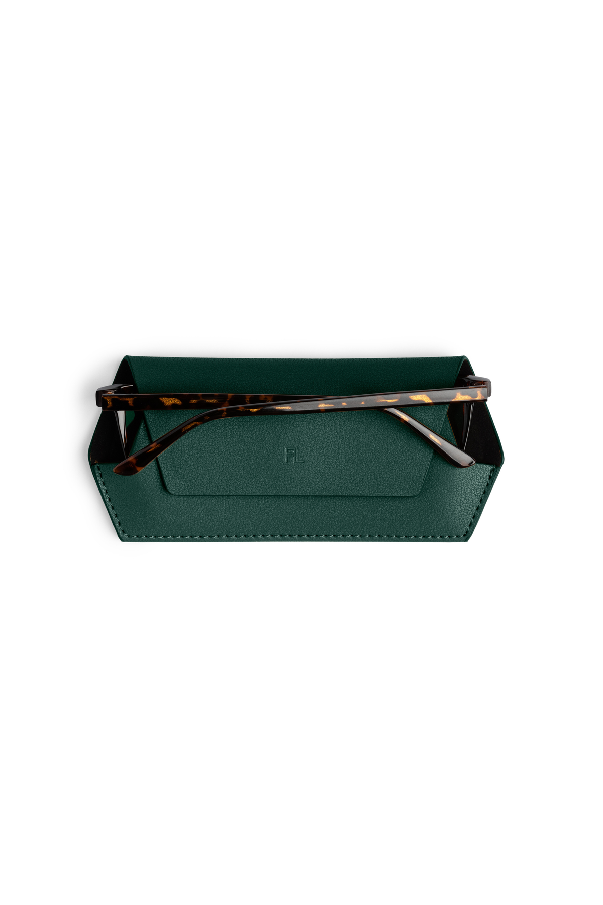 Fox & Leo slimline glasses case - Forest