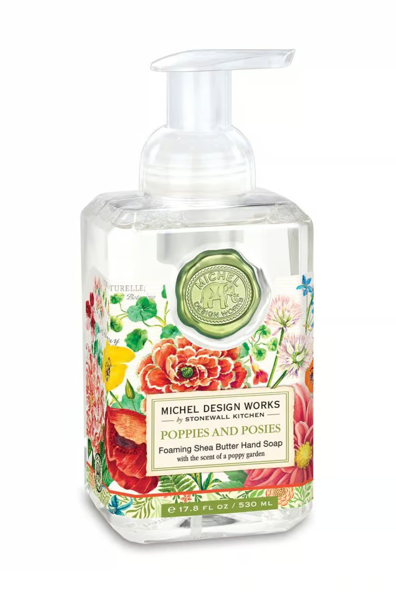MICHEL DESIGN WORKS Foaming Hand Soap - Poppies & Posies - Magpie Style