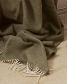 Mosman Merino Wool Throw - Olive - view 3