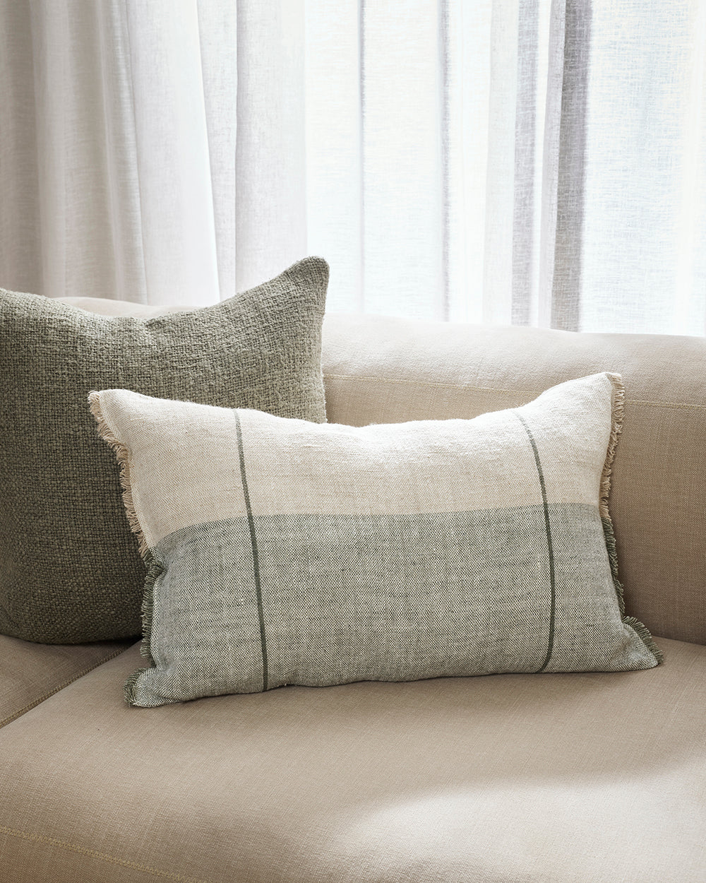 Oliver Cushion - Sage - view 3