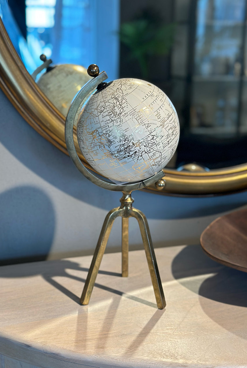 Cream and Gold Globe - Small - Magpie Style